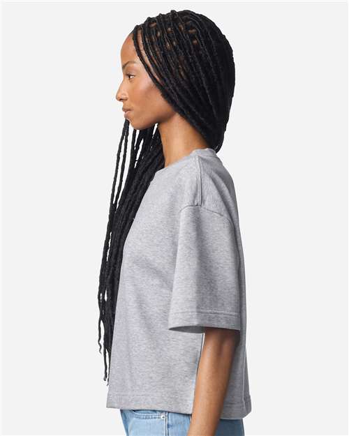 American Apparel Women's French Terry Mid-Length Boxy Tee FTCB0