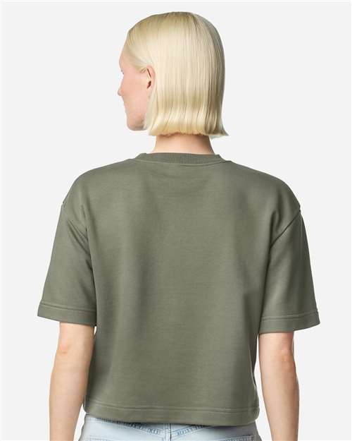 American Apparel Women's French Terry Mid-Length Boxy Tee FTCB0