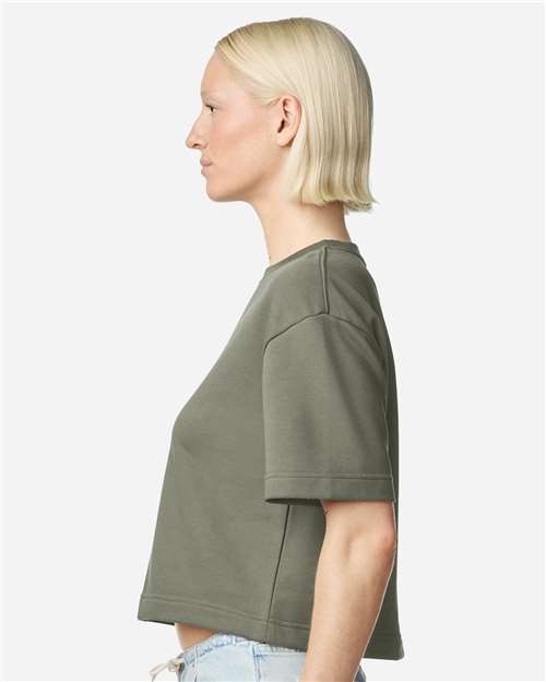 American Apparel Women's French Terry Mid-Length Boxy Tee FTCB0