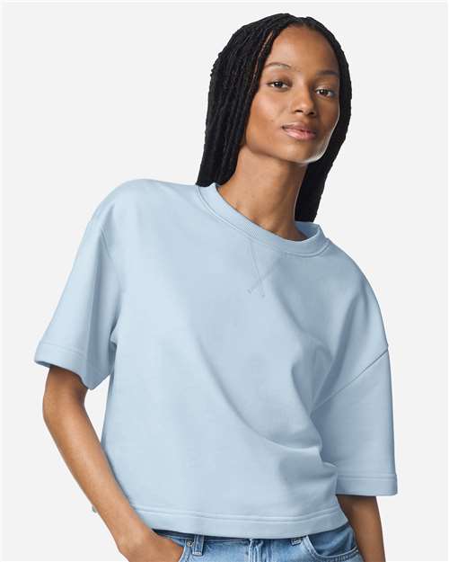 American Apparel Women's French Terry Mid-Length Boxy Tee FTCB0