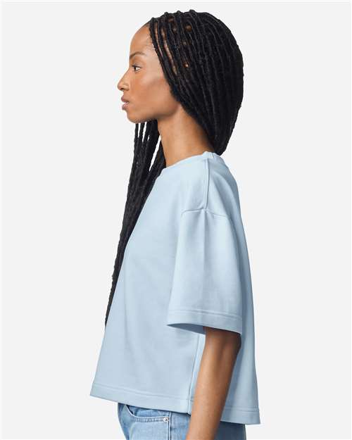 American Apparel Women's French Terry Mid-Length Boxy Tee FTCB0