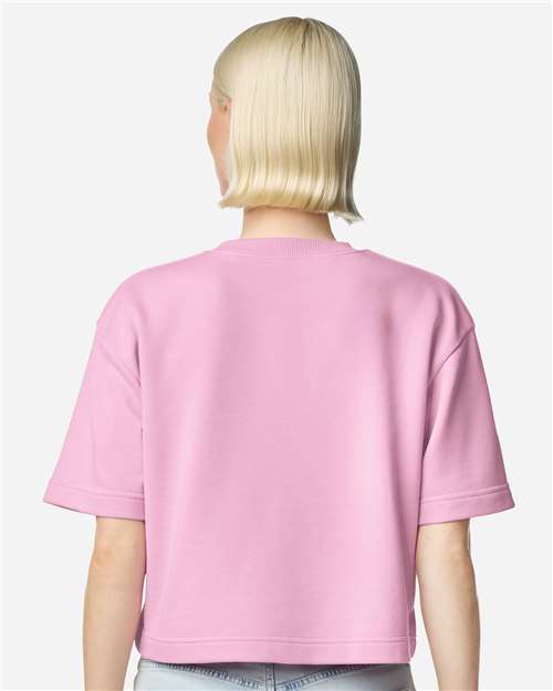 American Apparel Women's French Terry Mid-Length Boxy Tee FTCB0