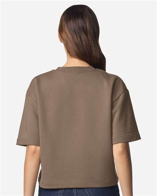 American Apparel Women's French Terry Mid-Length Boxy Tee FTCB0