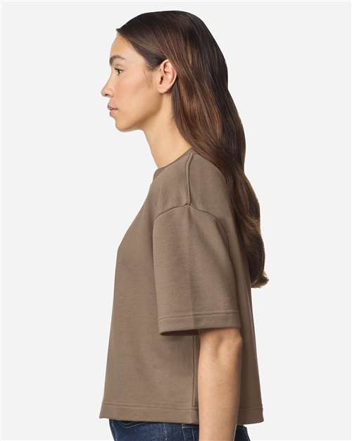 American Apparel Women's French Terry Mid-Length Boxy Tee FTCB0