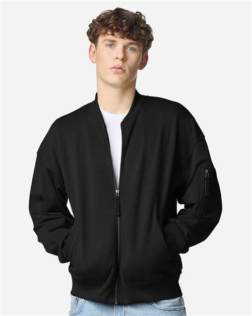 American Apparel Unisex French Terry Bomber Jacket FTJ77