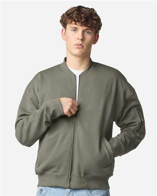 American Apparel Unisex French Terry Bomber Jacket FTJ77