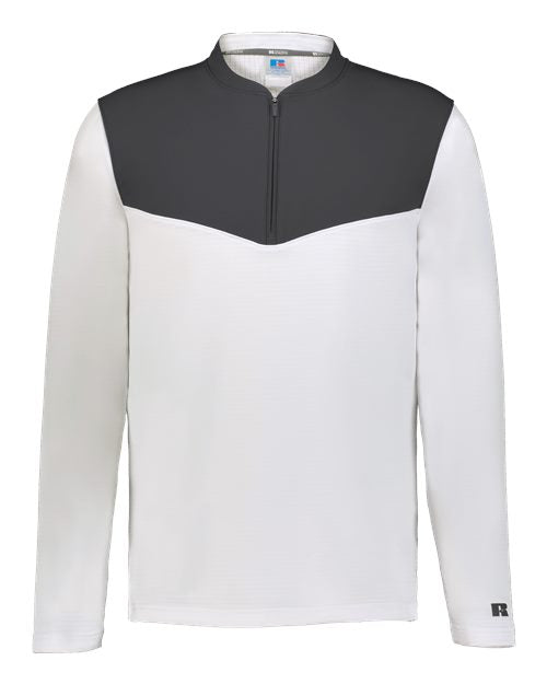 Russell Athletic Unisex Sideline Grid Fleece Quarter-Zip Pullover R03GKM