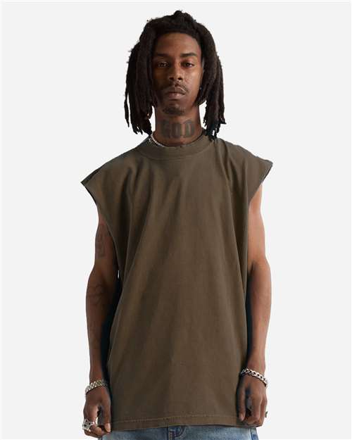 Shaka Wear Unisex Garment-Dyed Muscle Tee SHGMT