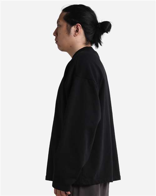 Shaka Wear Unisex Garment-Dyed Terry Long Sleeve Tee SHGTL