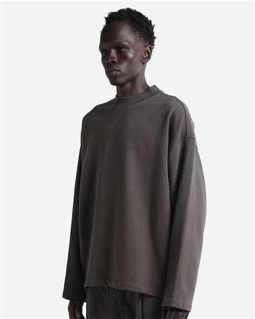 Shaka Wear Unisex Garment-Dyed Terry Long Sleeve Tee SHGTL