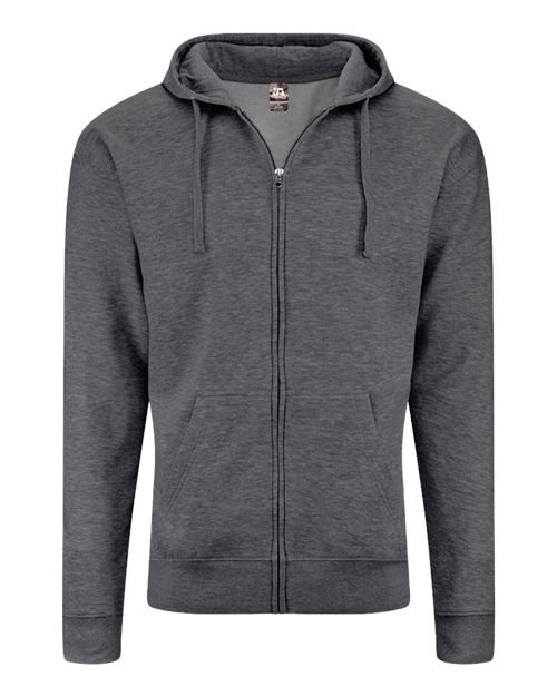 J. America Unisex BTB Fleece Hooded Full-Zip Sweatshirt 8723