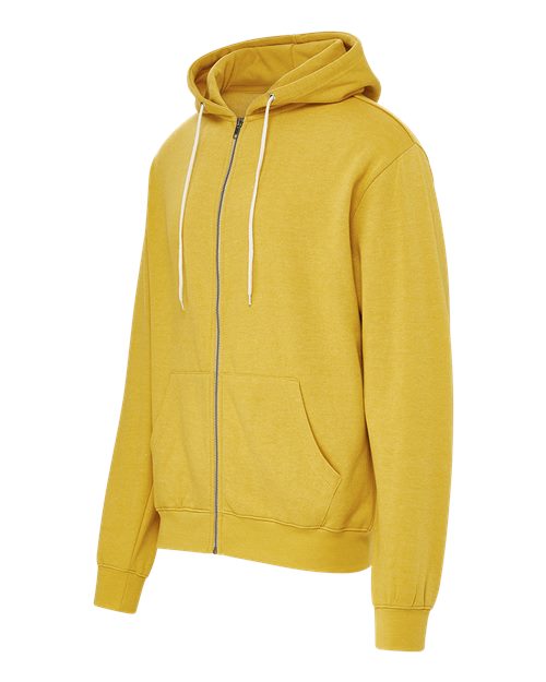 MV Sport Unisex Retro Heather Full-Zip Hooded Sweatshirt 2349