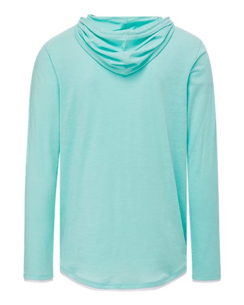 MV Sport Unisex Miles Slub Hooded Long Sleeve T-Shirt 24401