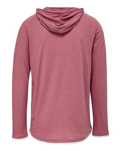 MV Sport Unisex Miles Slub Hooded Long Sleeve T-Shirt 24401