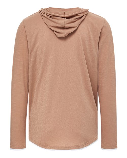 MV Sport Unisex Miles Slub Hooded Long Sleeve T-Shirt 24401