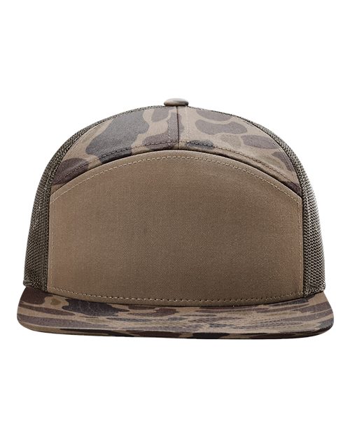 Richardson Printed Seven-Panel Trucker Cap 168P
