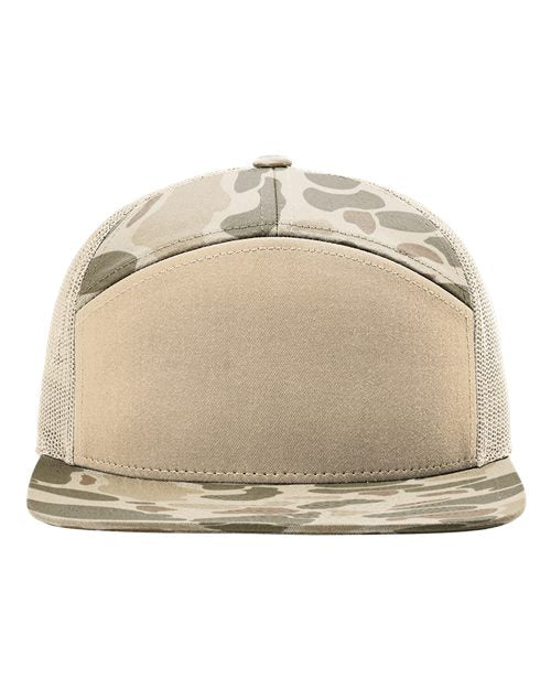 Richardson Printed Seven-Panel Trucker Cap 168P