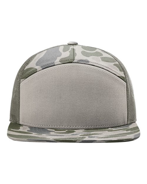 Richardson Printed Seven-Panel Trucker Cap 168P