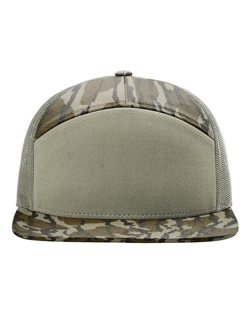 Richardson Printed Seven-Panel Trucker Cap 168P