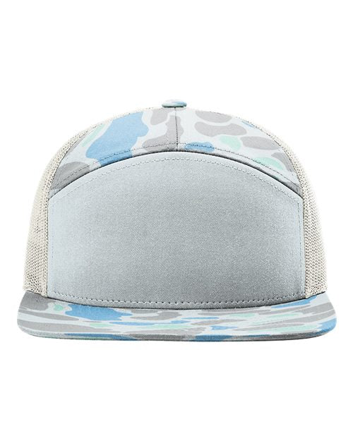 Richardson Printed Seven-Panel Trucker Cap 168P