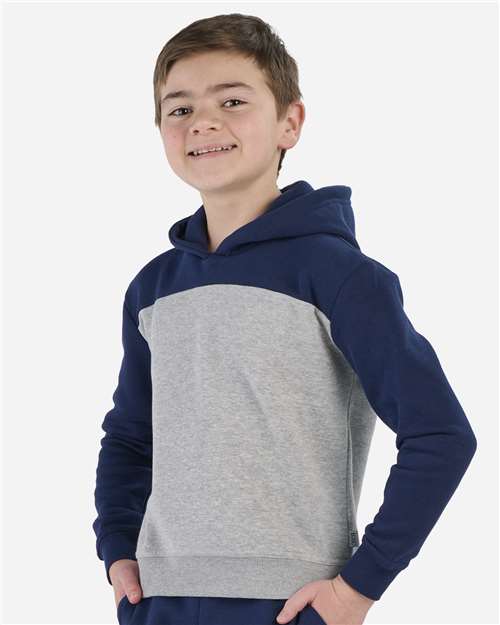 Boxercraft Youth Colorblocked Hooded Sweatshirt BY5404
