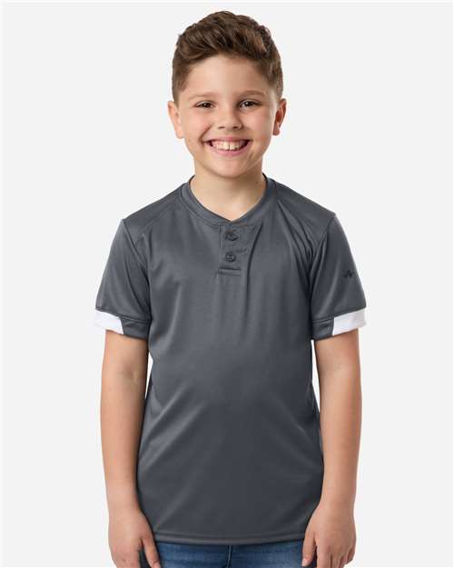 Alleson Athletic Youth On The Rise Two Button Jersey 2950