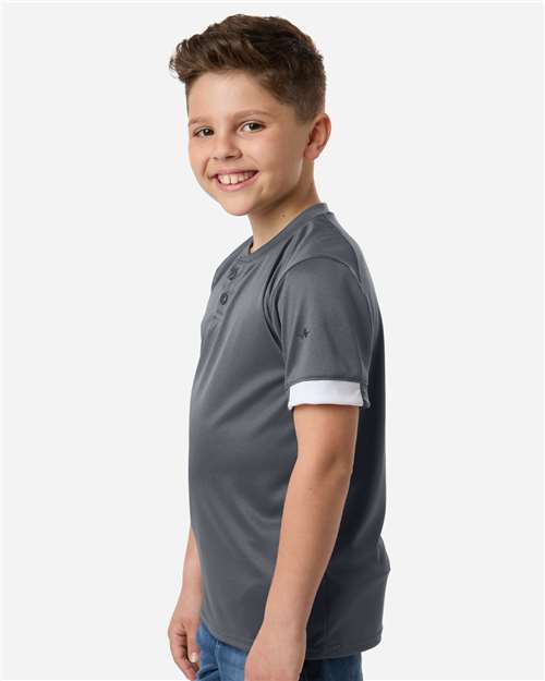Alleson Athletic Youth On The Rise Two Button Jersey 2950