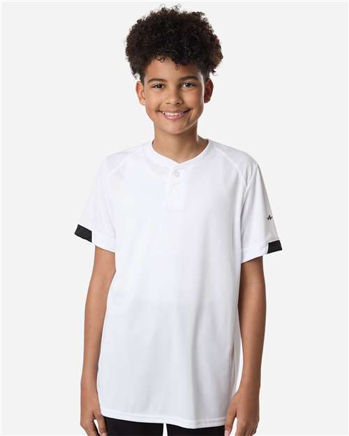 Alleson Athletic Youth On The Rise Two Button Jersey 2950
