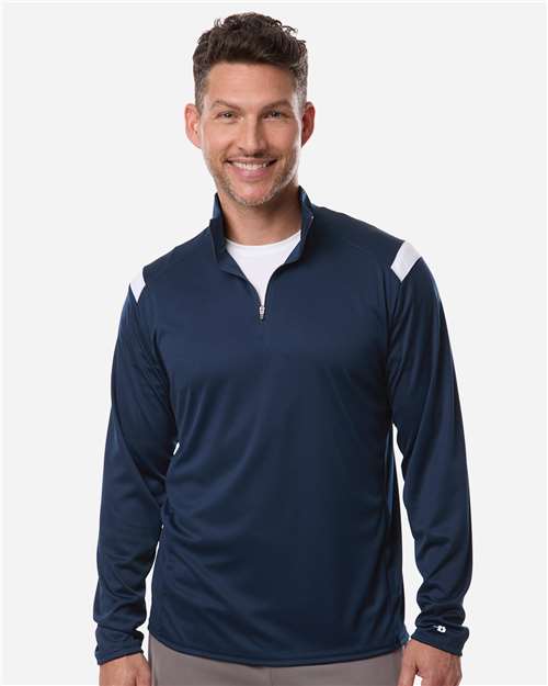 Badger Men's On The Rise Quarter-Zip Pullover 4265