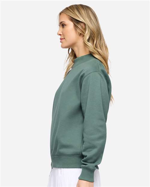 LAT Unisex Mock Neck Fleece Sweatshirt 6928