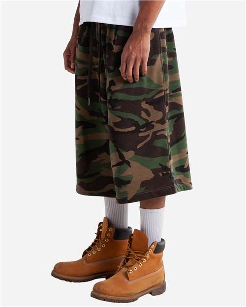 Shaka Wear Unisex Baggy Fleece Shorts SHLFBS