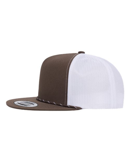 YP Classics Classic Five-Panel Trucker Rope Cap 6006BD