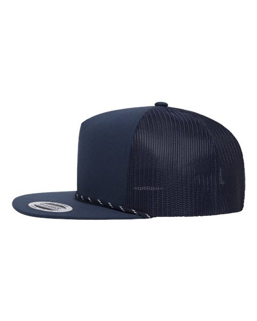 YP Classics Classic Five-Panel Trucker Rope Cap 6006BD