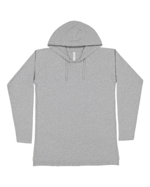 LAT Unisex Fine Jersey Hooded Long Sleeve Raglan Tee 6917