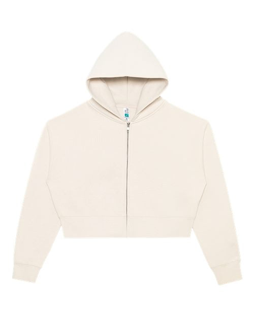 Lane Seven Women's Relaxed Cropped Full-Zip Hoodie Sweatshirt LS88003