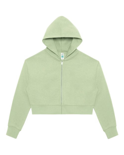 Lane Seven Women's Relaxed Cropped Full-Zip Hoodie Sweatshirt LS88003