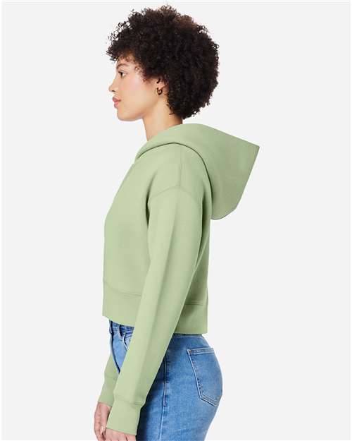 Lane Seven Women's Relaxed Cropped Full-Zip Hoodie Sweatshirt LS88003