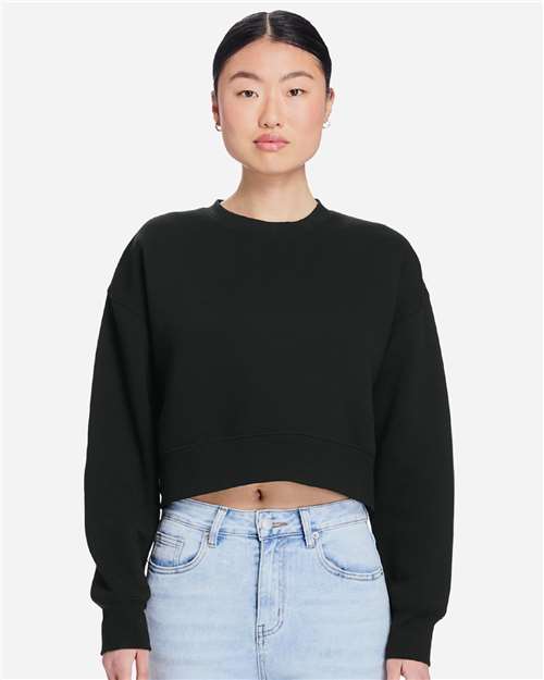 Lane Seven Women's Relaxed Cropped Crewneck Sweatshirt LS88004