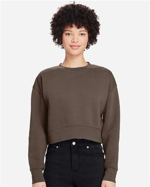 Lane Seven Women's Relaxed Cropped Crewneck Sweatshirt LS88004