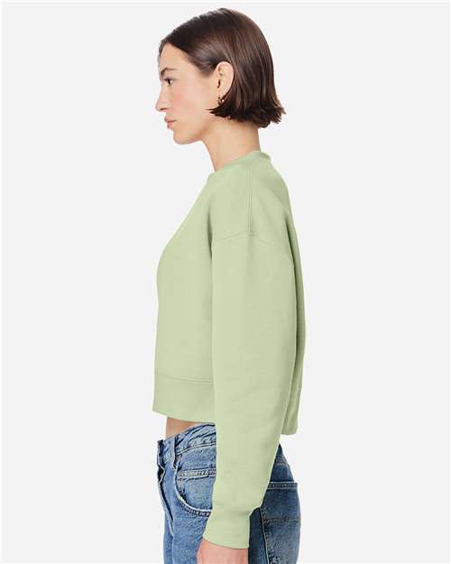 Lane Seven Women's Relaxed Cropped Crewneck Sweatshirt LS88004