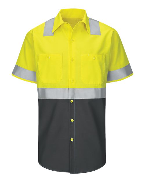 Red Kap Men's Enhanced & Hi-Visibility Work Shirt SY24