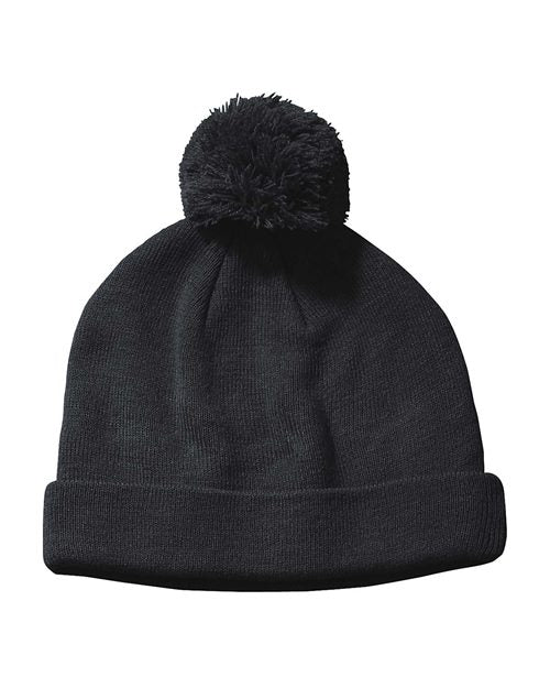Big Accessories Pom Cuffed Beanie BX028
