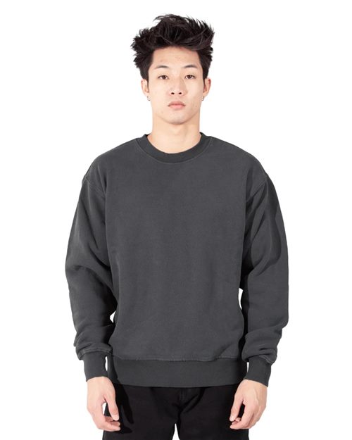 Shaka Wear Unisex Los Angeles Garment-Dyed Crewneck Sweatshirt SHGFC