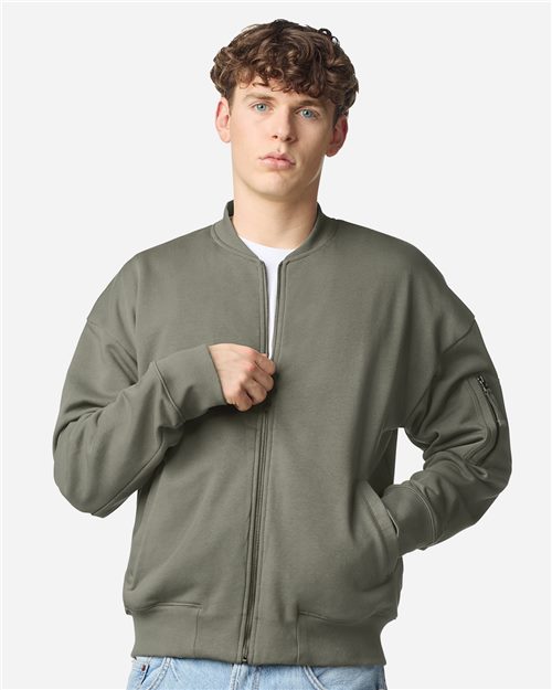 American Apparel Unisex French Terry Bomber Jacket FTJ77