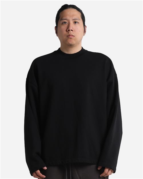 Shaka Wear Unisex Garment-Dyed Terry Long Sleeve Tee SHGTL