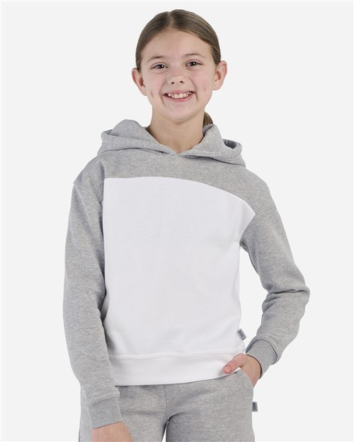 Boxercraft Youth Colorblocked Hooded Sweatshirt BY5404