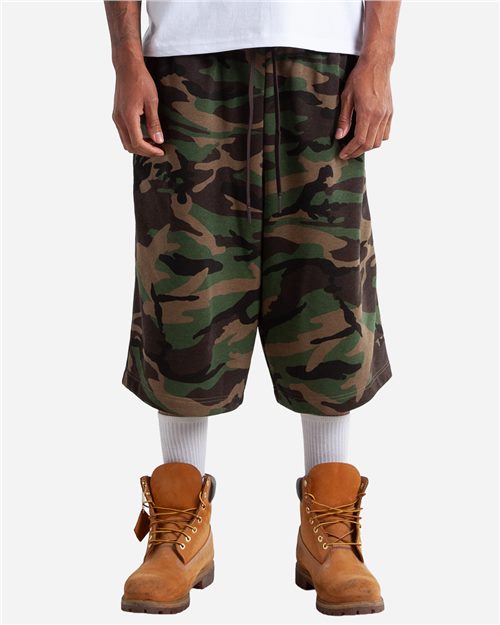 Shaka Wear Unisex Baggy Fleece Shorts SHLFBS