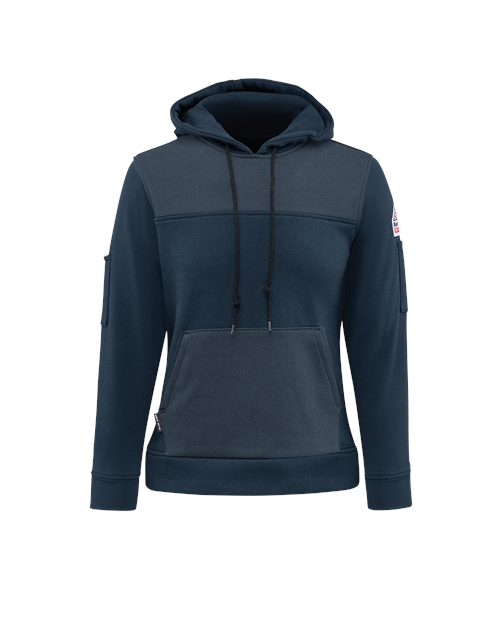 Bulwark Women's Flame-Resistant Fleece Hooded Sweatshirt SMM5
