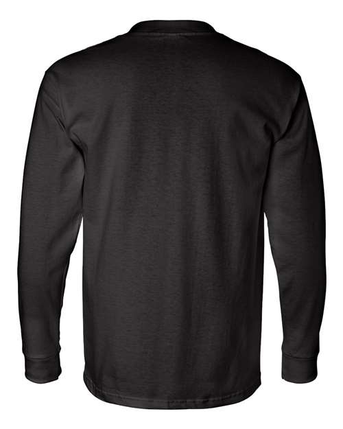 Bayside Unisex USA-Made Long Sleeve Pocket T-Shirt 8100