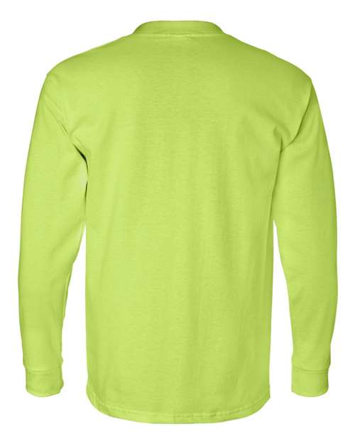 Bayside Unisex USA-Made Long Sleeve Pocket T-Shirt 8100
